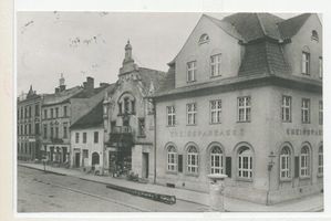 Angerburg Kr. Angerburg, Stadt, Kreis Angerburg Angerburg, Kreissparkasse Angerburg, Banken und Amtsgebäude