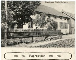 Goldensee, Kreis Lötzen Paprodtken, Gasthaus Rich. Schauer 
