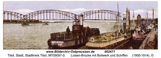Tilsit, Stadt, Stadtkreis Tilsit  Tilsit, Kai-Anlagen und Memelstr.