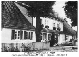 Neuhof Kr. Gerdauen, Vorwerk, Kreis Gerdauen  