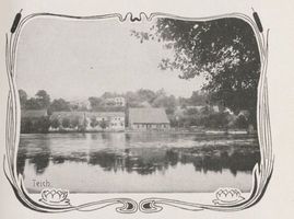 Rauschen Kr. Samland, Kreis Samland Rauschen Kr. Samland, Ortsansicht, am Mühlenteich Rauschen, Mühlenteich