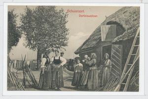 Schwarzort, Kreis Memel Schwarzort, Dorfeinwohner Ostpreußische Trachten