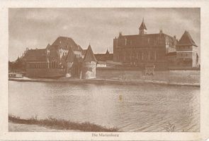 Marienburg, Westpr., Kreis Marienburg Marienburg i. Westpr., Die Marienburg von der Nogatseite XXXVII Marienburg, Schloß