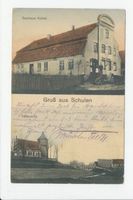 Schulen, Kreis Heilsberg Schulen, Gasthaus, Ortsansicht 