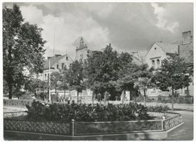 Rastenburg, Stadt, Kreis Rastenburg Adolf-Hitler-Platz Rastenburg, Wilhelmplatz am Rathaus Rastenburg, Rathaus und Wilhelmplatz
