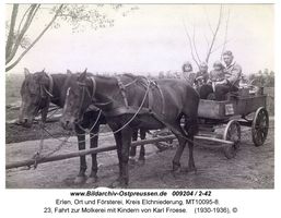 Erlen, Ort und Försterei, Kreis Elchniederung 