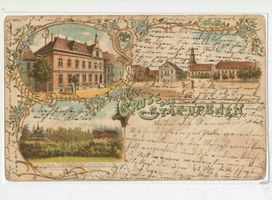 Ebenrode, Stadt, Kreis Ebenrode Stallupönen, Postamt, Jagdschloss Rominten, Markt und Kirche 