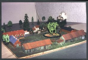 Landkeim Kr.Samland, Kreis Samland Landkeim Kr.Samland, Modell des Gutshofes Landkeim bei Königsberg-Metgethen 