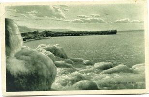 Rauschen Kr. Samland, Kreis Samland Rauschen Kr. Samland, Samlandstrand im Eis Rauschen, Strand