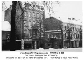 Tilsit, Stadt, Stadtkreis Tilsit Deutsche Straße 33-37