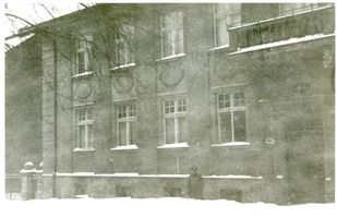 Schloßberg, Kreisstadt, Kreis Schloßberg Schlossberg, Kreisstadt, Wehr-Meldeamt (Winteraufnahme) 