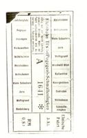 Tilsit, Stadt, Stadtkreis Tilsit Tilsit, Fahrschein der Kleinbahn Tilsit - (Pogegen) - Schmalleningken 