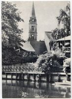 Gumbinnen, Stadt, Kreis Gumbinnen Gumbinnen, Pissa-Bollwerk und Altstädter (ev. luth) Kirche 