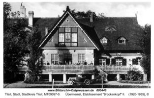 Tilsit, Stadt, Stadtkreis Tilsit Milchbuder Straße  Tilsit, Etablissement  Brückenkopf 