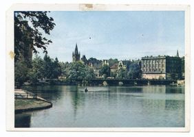Königsberg (Pr.), Stadtkreis Königsberg Königsberg (Pr.), Schloßteich mit Schloßteichbrücke II Königsberg, Schloßteichbrücke