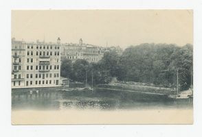 Königsberg (Pr.), Stadtkreis Königsberg Schlossteichpromenade Königsberg, Schloßteichpanorama , mittlerer Teil Königsberg, Schloßteich