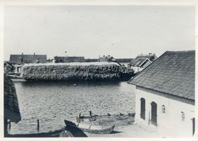 Gilge, Kreis Labiau Gilge, Ernte - Transport auf dem Schiff Гильге, перевозка урожая на судне