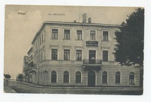 Pillau, Seestadt, Kreis Samland Pillau, Seestadt, Marktplatz mit Hotel Deutsches Haus 