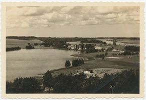 Lyck, Stadt, Kreis Lyck Lyck, Blick auf Klein-Mühle und den Sunowosee Лык, вид на Кляйн-Мюле и озеро Суново