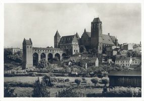 Marienwerder, Stadt, Kreis Marienwerder Marienwerder, Blick auf die Stadt mit Dom, Schloß und Dansker IV Мариенвердер, вид на город с собором, замком и Данскером, IV