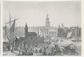 Königsberg (Pr.), Stadtkreis Königsberg Königsberg, Die Börse - Kupferstich Königsberg, Börse am Pregel