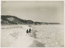 Rauschen Kr. Samland, Kreis Samland Rauschen Kr. Samland, Strand und Ostsee mit Packeisfeldern Раушен, уезд Самбия, пляж и Балтийское море с полями пакового льда