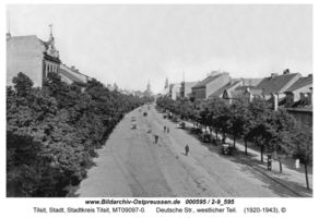 Tilsit, Stadt, Stadtkreis Tilsit Deutsche Straße