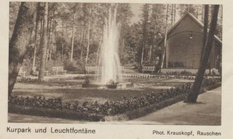 Rauschen Kr. Samland, Kreis Samland Rauschen Kr. Samland, Kurpark mit Leuchtfontäne 