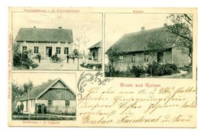 Golsaue, Kreis Angerapp Kuinen II, Geschäftshaus, Schule, Wohnhaus 