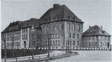 Tilsit, Stadt, Stadtkreis Tilsit Moltkestraße 16 Tilsit, Neubau des Realgymnasiums und der Oberrealschule Тильзит, новое здание реальной гимназии и высшего реального училища