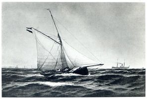 Königsberg (Pr.), Stadtkreis Königsberg Königsberg (Pr.), Kutteryacht  Taifun  Кёнигсберг (Пр.), куттер-яхта «Тайфун»