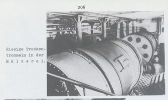 Königsberg (Pr.), Stadtkreis Königsberg Königsberg, Brauerei Ponarth, riesige Trockentrommeln in der Mälzerei Кёнигсберг, пивоварня Понарт, огромные сушильные барабаны в солодовне