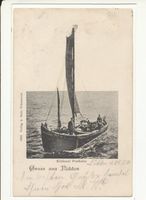 Nidden, Kreis Memel Nidden, Niddener Postkahn 
