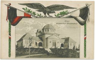 Tilsit, Stadt, Stadtkreis Tilsit  Tilsit, Krematorium auf dem Waldfriedhof X Tilsit, Waldfriedhof