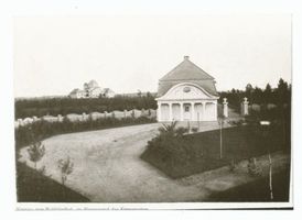 Tilsit, Stadt, Stadtkreis Tilsit Tilsit, Eingang zum Waldfriedhof im Hintergrund das Krematorium 