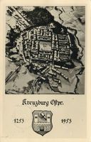 Kreuzburg (Ostpr.), Kreis Preußisch Eylau Kreuzburg (Ostpr.), Luftbild 