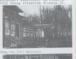 Prappeln, Stadtkreis Königsberg Prappeln, Gasthaus Prappeler Höh, Inh. Emil Neumann Königsberg, Stadtteil Ponarth