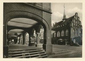 Marienburg, Westpr., Kreis Marienburg Marienburg i. Westpr., Hohe Lauben und Rathaus II 