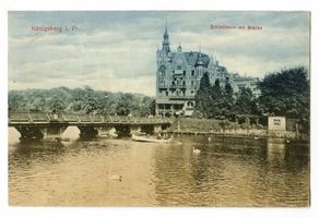 Königsberg (Pr.), Stadtkreis Königsberg Königsberg (Pr.), Schloßteich mit Brücke II Königsberg, Schloßteichbrücke