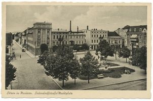 Lötzen, Stadt, Kreis Lötzen Ludendorffstraße Lötzen, Ludendorffstraße und Marktplatz 