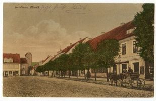 Gerdauen, Stadt und Bahnstation, Kreis Gerdauen Gerdauen, Markt 