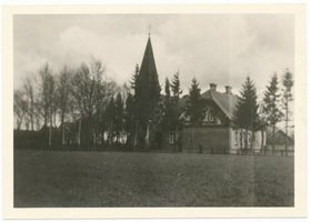 Weidenau (Ostpr.), Kreis Tilsit-Ragnit Weidenau fr. Adlig-Pokraken, Kirche Вайденау, бывш. Адлиг-Покракен, церковь