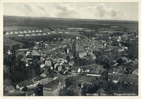 Wormditt, Kreis Braunsberg Wormditt, Luftbild 