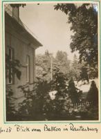 Rautenburg, Kreis Elchniederung Rautenburg, Schloß, Blick vom Balkon 