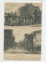 , Soldau, Freiheit & Bahnhofstraße nach der Vertreibung der Russen Зольдау, Фрайхайт и Банхофштрассе после изгнания русских