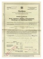 Königsberg (Pr.), Stadtkreis Königsberg Große Schlossteichstraße 1 Königsberg, Große Schloßteichstraße 11, Nordstern Vers. AG, Hausratsversicherungsschein 