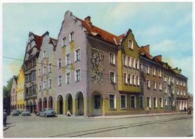 Allenstein, Stadtkreis Allenstein Marktplatz Allenstein, Häuser auf dem Markt II 