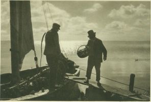  Kurische Nehrung, Auf schwankendem Steg Kurische Nehrung, Fischerei