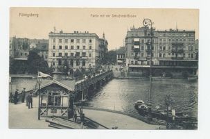 Königsberg (Pr.), Stadtkreis Königsberg Königsberg, Schloßteich mit Schloßteichbrücke Königsberg, Schloßteich