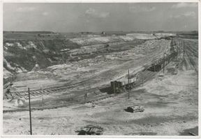 Palmnicken, Kreis Samland Palmnicken, Bernsteinwerk, Tagebau XVIII Ostpreußen, Bernsteingewinnung und -verarbeitung